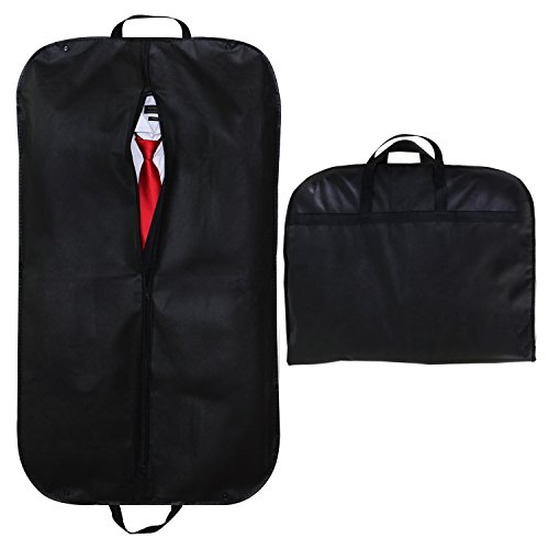 STEVOY 40" Breathable Garment Bag, Suit Covers, Travel Carrier Bag with Handles, Foldover