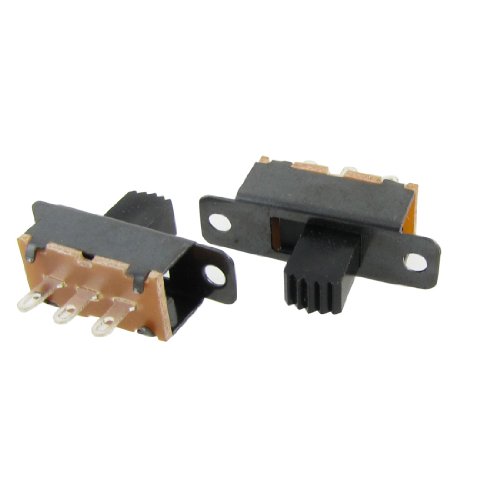 uxcell 20 Pcs SS12F32-G7 2 Position ON/ON 1P2T SPDT Panel Mount Slide Switch Solder Lug