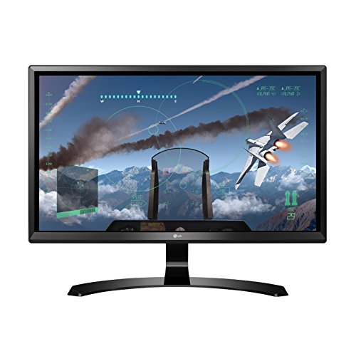 LG 24UD58-B Monitor 24" 4K UHD (3840 x 2160) IPS Display, FreeSync, On-Screen Control, Screen Split 2.0, Game Mode, Black Stabilizer - Black