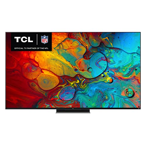 TCL 75" Class 6-Series 4K Mini-LED UHD QLED Dolby Vision IQ & Atmos, 144Hz VRR, AMD FreeSync Premium Pro, Smart Roku TV  75R655 (2022 Model), Black