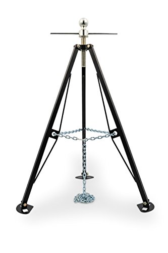 Eaz-Lift 48850 Heavy Duty Gooseneck Stabilizer Tripod Jack-Reduces Movement on Trailer or 5th Wheel, Anti Rust Steel Construction-7500 lb Weight Capacity