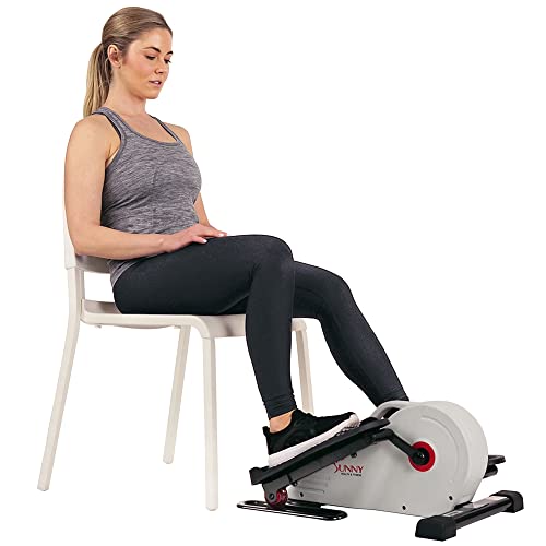 Sunny Health & Fitness Fully Assembled Magnetic Under Desk Elliptical Peddler  SF-E3872