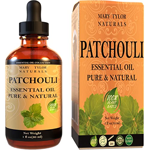 Patchouli Essential Oil (1 oz) by Mary Tylor Naturals 100% Pure Essential Oil, Therapeutic Grade, Pogostemon cablin