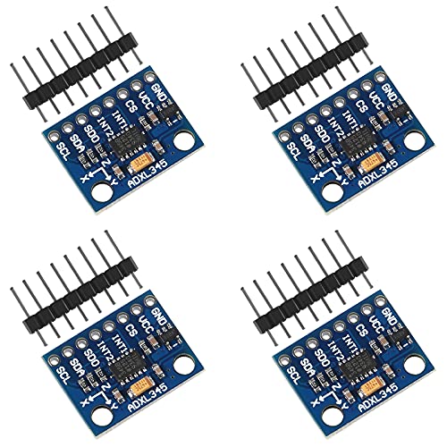 ATNSINC 4Pcs GY-291 ADXL345 3-Axis Digital Acceleration of Gravity Tilt Module IIC/SPI Transmission for Arduino (4)