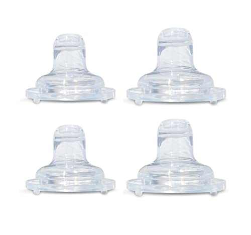 Sippy Spout Nipples for Philips Avent Anti-Colic Baby Bottles | 4-Count | Food Grade Silicone | BPA-Free | Spill-Proof