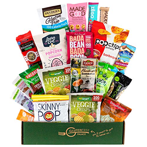 100 CALORIE Snack Packs Care Package | MOTHERS DAY SNACK GIFT BASKETS | Vegan, Gluten Free Dairy Free Snacks, Bars & Nuts all 100 calories or Less [20 count] Holiday Gift Basket | Low Calorie Diet Snacks | Snack Food Gifts