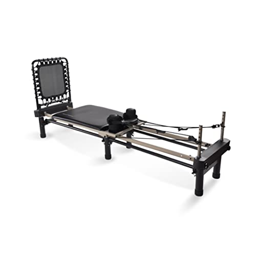 AeroPilates Premier Reformer 700 - Pilates Reformer Workout Machine for Home Gym - Cardio Fitness Rebounder - Up to 300 lbs Weight Capacity