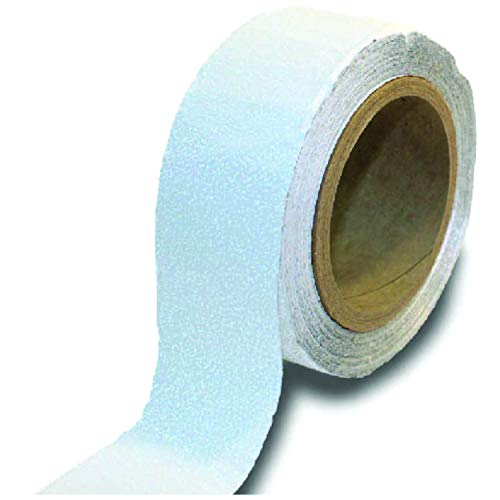 ifloortape White Permanent Reflective Outdoor Basketball/Pickleball Court Marking Tape for Asphalt, Pavement, and Concrete (4 Inches x 50 Feet per Roll)