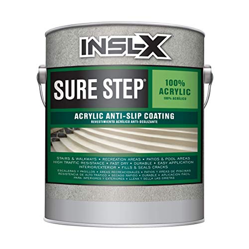 INSL-X SU078909A-01 Sure Step Acrylic Anti-Slip Coating Paint, 1 Gallon, Pine Green