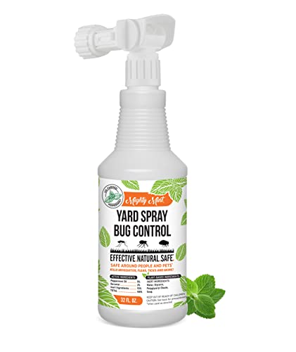 Mighty Mint 32oz Yard Spray Peppermint Bug Control Natural Lawn Spray for Fleas, Ticks, Mosquitos, Ants, and Other Insects