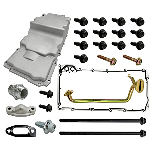 302-2 12558253 12634547 Engine Oil Pan Kit Low Profile Fits for 1964-1992 Chevy Nova Camaro Ventura, Omega, Firebird, F-body G-body A-body LS1 LS6 LS2 LS3 LS9 4.8L 5.3L 5.7L 6.0L 6.2L