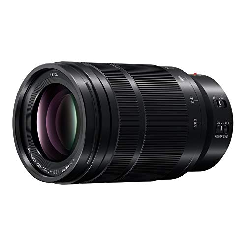 Panasonic LUMIX Professional 50-200mm Camera Lens, G Leica DG Vario-ELMARIT, F2.8-4.0 ASPH, Dual I.S. 2.0 with Power O.I.S, Mirrorless Micro Four Thirds, H-ES50200 (Black)