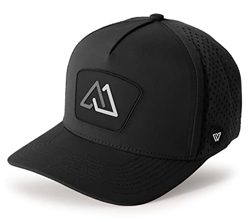 The Mountains Performance Hat- Unisex Baseball Cap - Outdoor Hats (Black - Element)