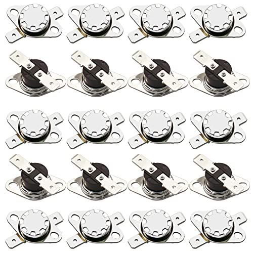 CenryKay 20PCS KSD301 150 Degrees Centigrade Thermostat Thermal Control Switch 250V 10A Normally Open NC Thermostat Temperature Switch