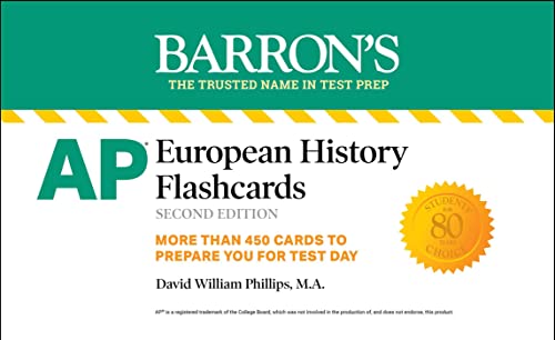 AP European History Flashcards, Second Edition: Up-to-Date Review (Barron's AP)