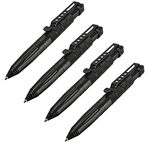 Tungsten Steel Tactical Pen for Glass Breaker Mutifunction Defense Pen (4 Pack)