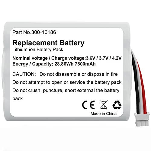 Loqdivr Replacement Battery 300-10186 for ADT Command Smart Security Panel ADT5AIO-1 | ADT5AIO-2 | ADT5AIO-3 | ADT7AIO-1 | Honeywell ADT2X16AIO-1| ADT2X16AIO-2, 3.7V 7800 mAh