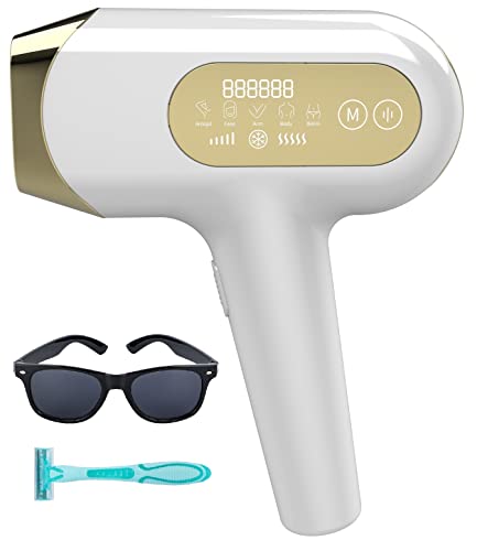 IPL Laser Hair Removal Device Technology Permanent Painless Remover for Women Man Professional Light Epilator Face Full Body,At Home Use Armpits, Back, Armas, LegsBikini Line