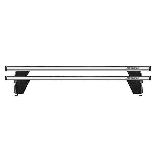 OMAC Roof Rack Cross Bars Fits Toyota Camry (XV70) 2018 to 2023, Lockable, Smooth Roof Cars, Aluminum, Silver