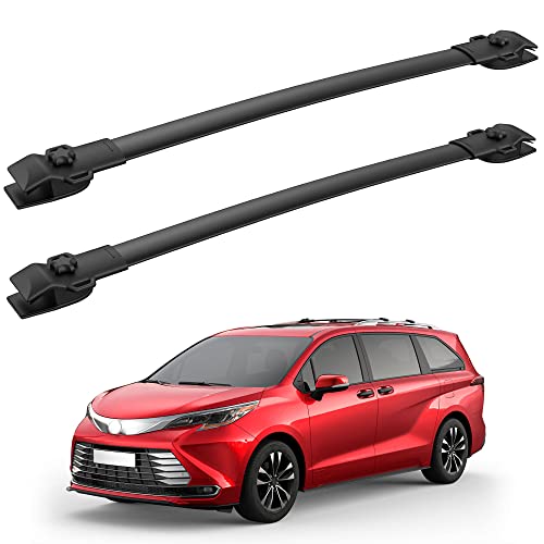 MOSTPLUS Roof Rack Cross Bar Rail Compatible for 2011 2012 2013 2014 2015 2016 2017 2018 2019 2020 Toyota Sienna Cargo Racks Rooftop Luggage Canoe Kayak Carrier