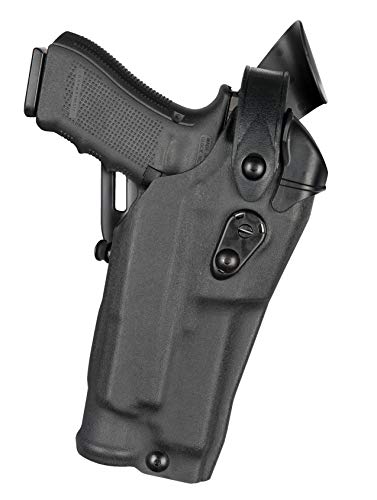 Safariland 6360RDS Level Three Retention Duty Holster, Red Dot Sight Compatible, STX Plain Black, Right Hand, Fits: Glock 17/22 Streamlight TLR 2