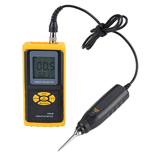 Vibration Meter AR63B Handheld Vibration Sensor Meter High Accuracy Vibration Meter Tester Gauge, Vibrometer Analyzer