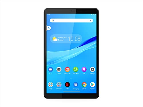 Lenovo Tab M8 Tablet, HD Android Tablet, Quad-Core Processor, 2GHz, 32GB Storage, Full Metal Cover, Long Battery Life, Android 10 Pie, Iron Grey