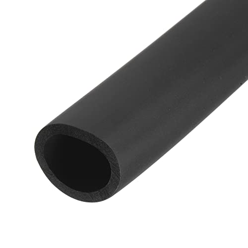 uxcell Foam Tubing for Handle Grip Support, Pipe Insulation, 38mm ID 53mm OD 1m Length Black