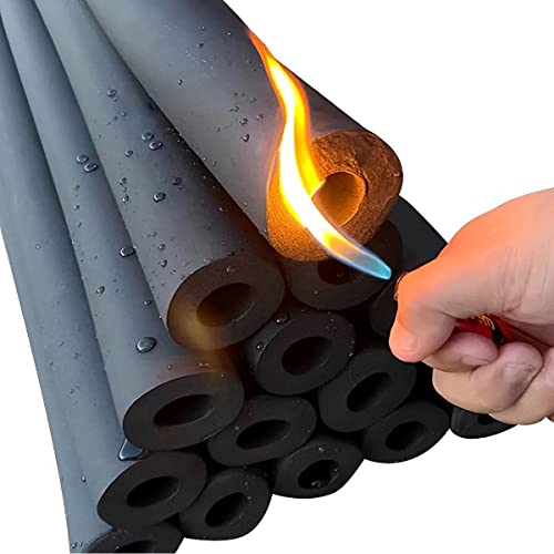 Self Sealing Pipe Insulation, Fireproof Foam Pipe Wrap for Outdoor Water Pipes Faucets, Thickened 20mm Black Rubber Tube 5.9ft Long, 3/4" 1" 1-1/4" 1-3/4" 2" 2-1/2" 3" 3-1/2" 4" (Size : ID 1-3/4")