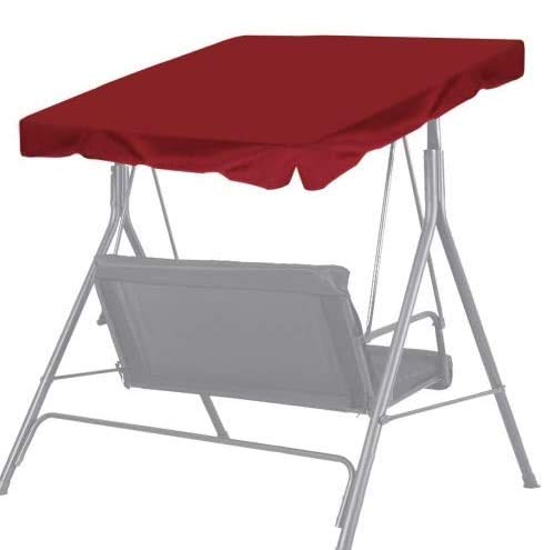 Strong Camel New Patio Outdoor Swing Canopy Replacement Porch Top Cover for Seat Furniture (65"x45", Burgundy)