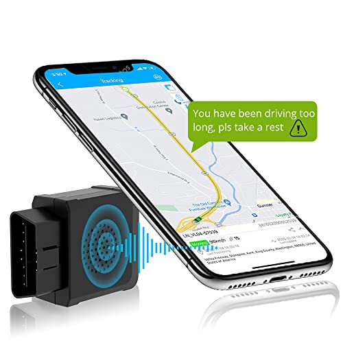 Lncoon GPS Tracker - 4G LTE Real-Time Car Tracking Device, OBD Plug & Play, Long Trip Tracking, Speed Monitoring for Fleet, Car Rental, Multiple Alert