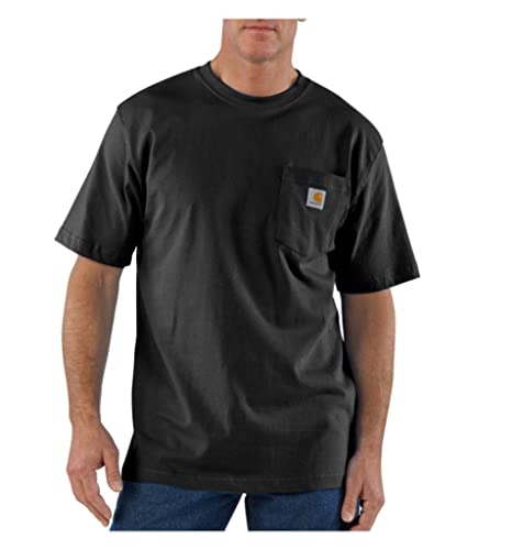 CarharttMenLoose Fit Heavyweight Short-Sleeve Pocket T-ShirtBlackSmall