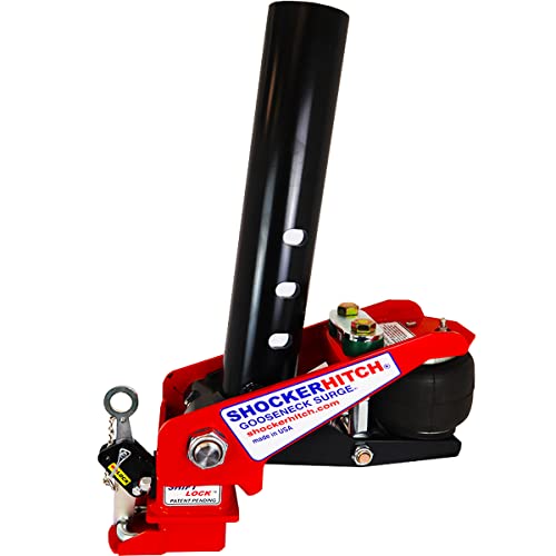 Shocker Gooseneck Air Hitch & Coupler for Merhow Trailers, Round 4" Straight Pin 30K SL Coupler