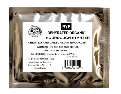 Bakerdale Dehydrated Organic RYE Sourdough Starter Culture