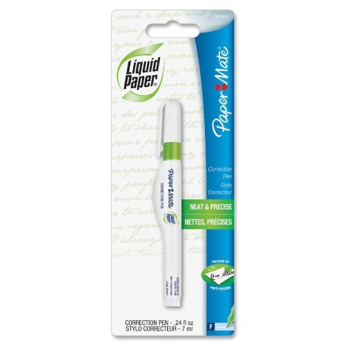 Paper Mate : Correction Pen, 7ml, White -:- Sold as 2 Packs of - 1 - / - Total of 2 Each