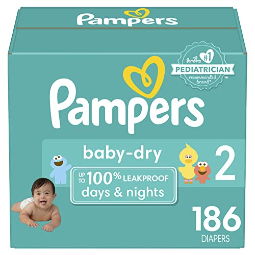 Pampers Baby Dry Diapers Size 2 186 Count