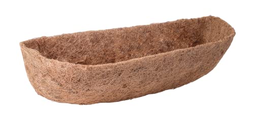 LAVZAN 1Pc 36 inch Window Basket Liners,Pre-Formed Replacement Trough Coco Coir Coconut Liner with Soil Moist for Window Basket(Liners Only, Basket Not Included)