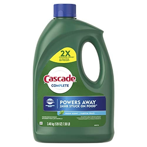 Cascade Complete Gel Dishwashing Detergent, Fresh Scent, 60 Fl oz (Pack of 2)