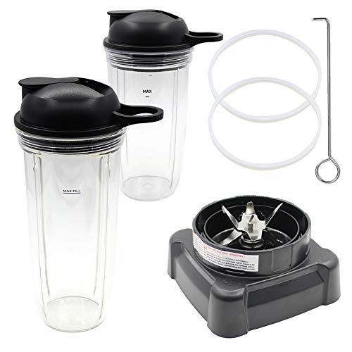 Joyparts Replacement Parts New Blade with Cup and Lid Intended for Nutri Ninja Blender BL610