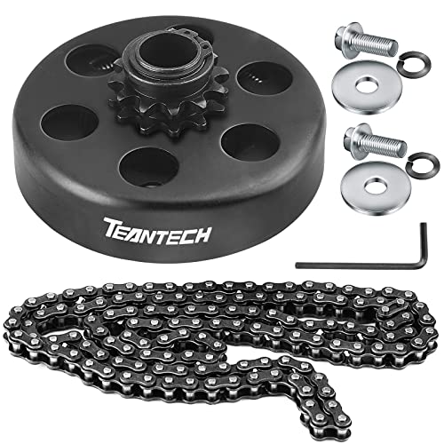 Go Kart Clutch 3/4" Bore 12T with #35 Chain Centrifugal Clutch and Chain for Go Kart Minibike Honda Kart Engines