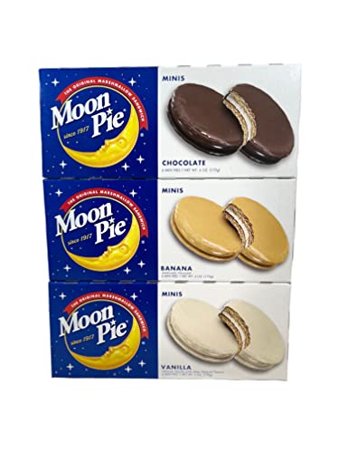 Moon Pie Mini Variety Pack - Chocolate, Banana, and Vanilla