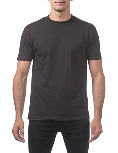 Pro Club Men's Comfort Cotton Short Sleeve T-Shirt, Black, 2X-Large
