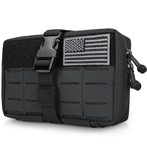 LIVANS Tactical EMT Admin Pouch, Rip-Away Molle IFAK Pouch Tear-Away First Aid Kit Medical Kit Bag Utility Tools Organizer Quick Release Design