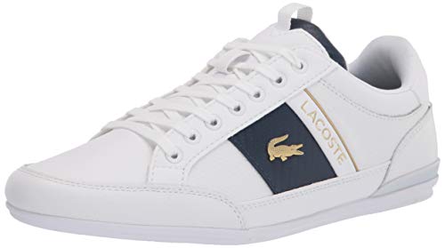 Lacoste men's Chaymon 0120 1 Cma Sneaker, White/White, 7.5 US