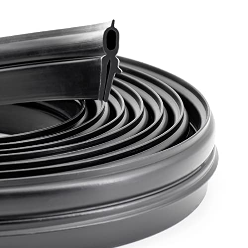 RV Roof Vent Seal Vinyl Seal RV Seal Replacement for Ventline, Hengs and Camco Roof Vents (118INCH, Black)