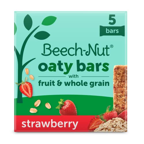 Beech-Nut Baby & Toddler Fruity Oat Bars, Strawberry, 0.78 Ounce Bars (Pack of 5)