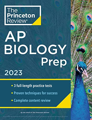 Princeton Review AP Biology Prep, 2023: 3 Practice Tests + Complete Content Review + Strategies & Techniques (College Test Preparation)