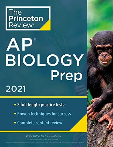 Princeton Review AP Biology Prep, 2021: 3 Practice Tests + Complete Content Review + Strategies & Techniques (2021) (College Test Preparation)