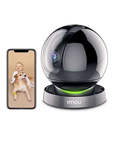 Imou Home Security Camera, 2.5K Indoor Camera Pan/Tilt, Plug-in WiFi Camera (2.4G ONLY) Baby Monitor Dog Camera with Spotlight & Siren, Night Vision, 2-Way Audio and Human Motion Detection, Rex 4MP