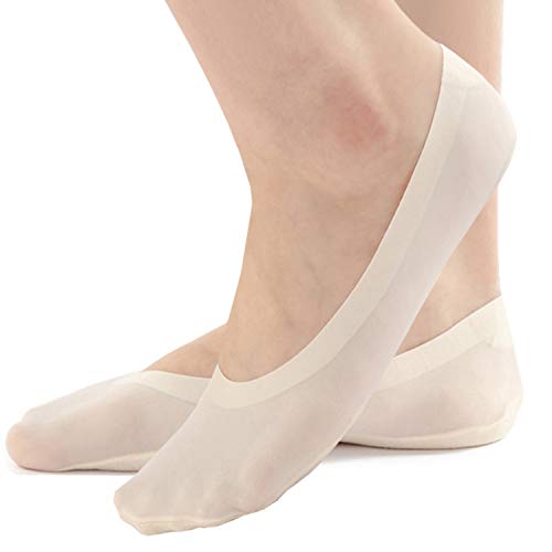 R RELAXIFE Womens No Show Thin Socks Cotton Nylon Low Cut Liner Non Slip hidden Invisible Socks for Flats Sneaker 4-6 pack